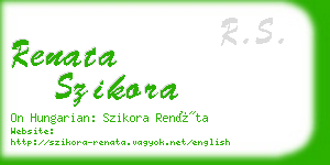 renata szikora business card